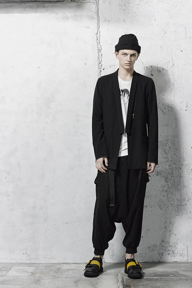 Saruel pants with belt Black Stripe