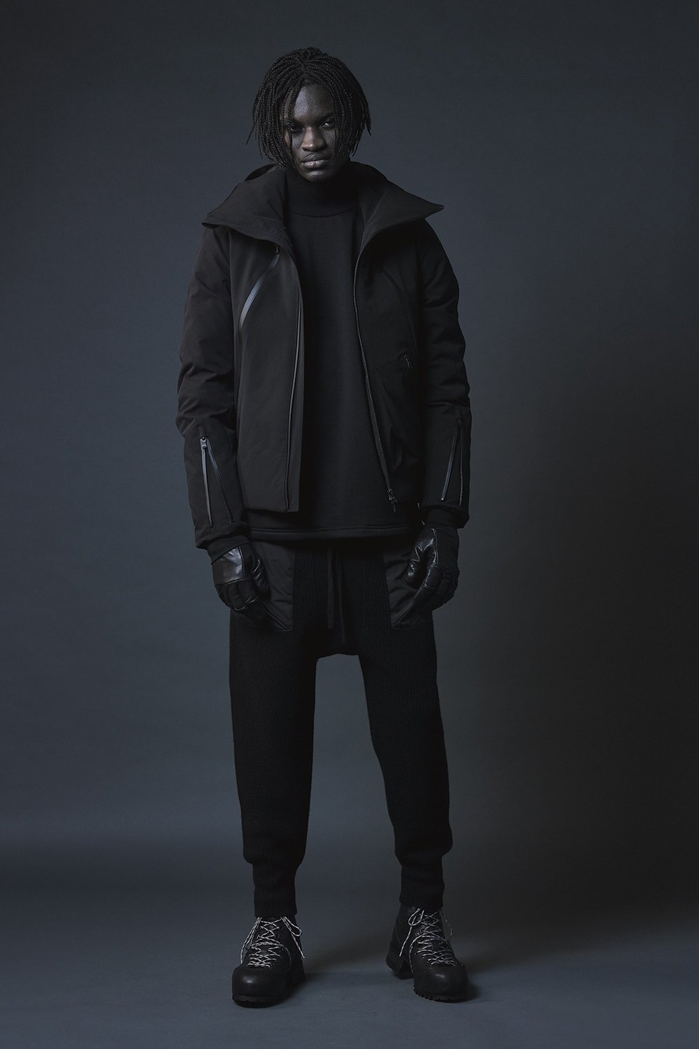 ニット パンツ Black