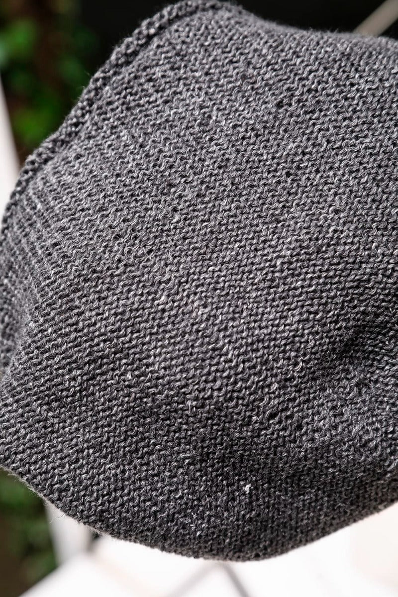 Knit Cap Linen Charcoal