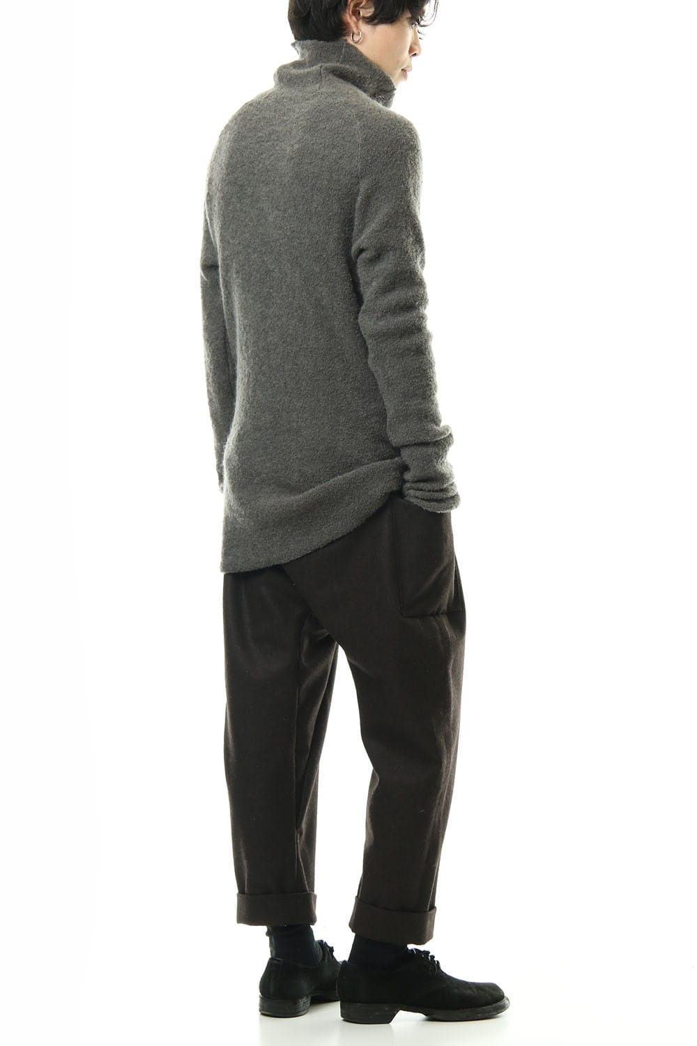 Pile Bottle Neck L/S Knit Khaki