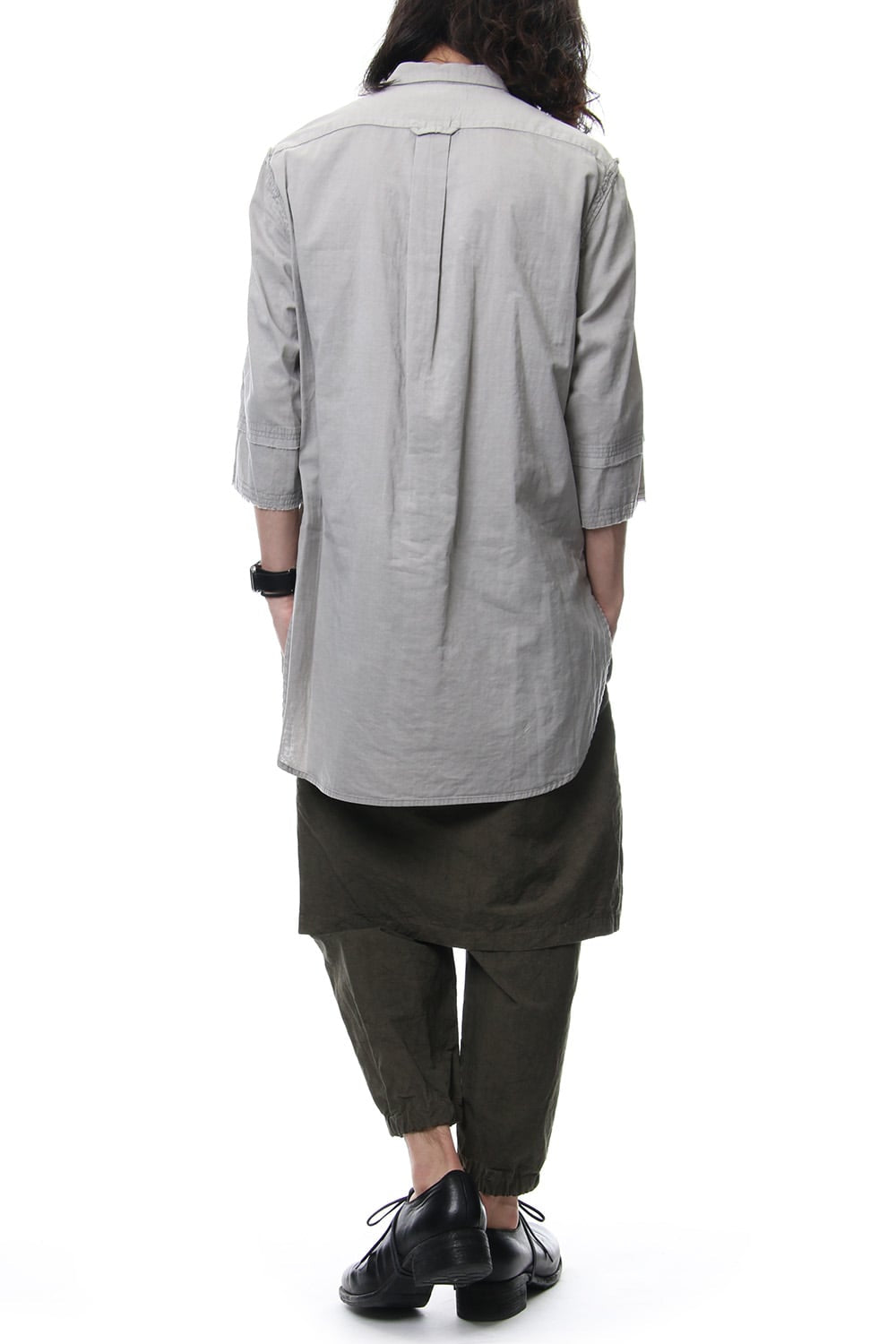 Product Dyed Short Sleeve Shirt L.Gray