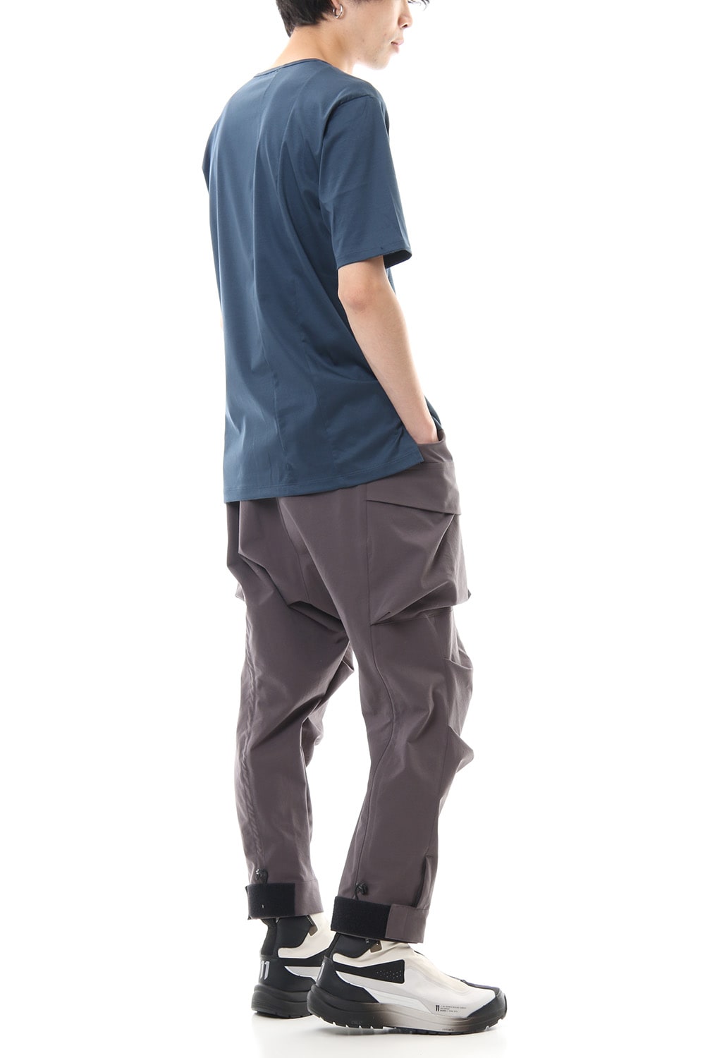 High Gauge Smooth Short sleeve T-shirt Blue