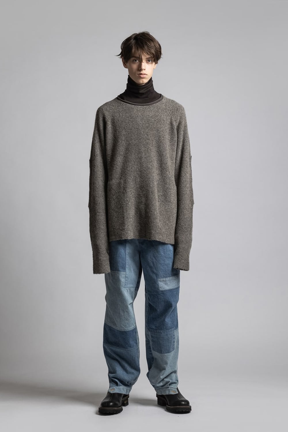 ネックウォーマー付プルオーバー G.Beige