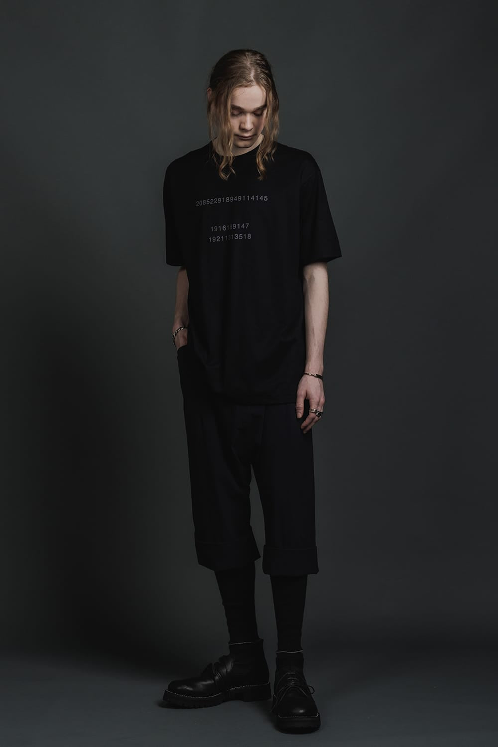 Short Sleeve Printed T-Shirt Black