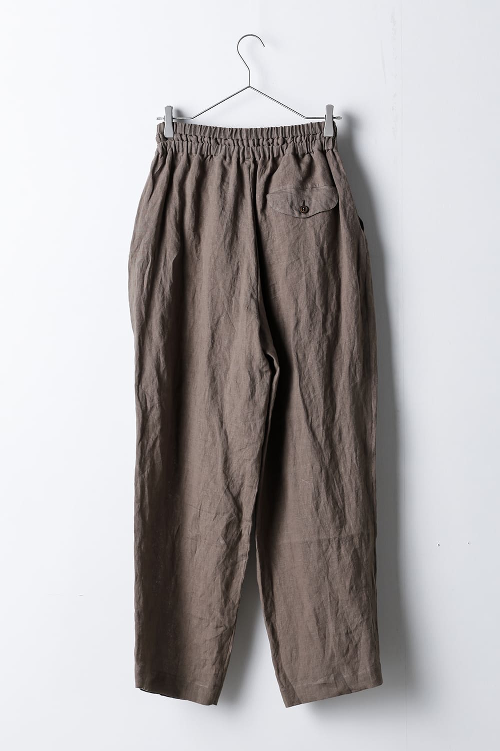 フレンチリネン イージーパンツ カーキ