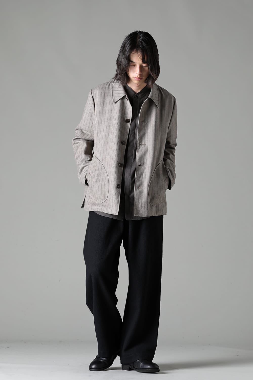 patch pocket blouson - C