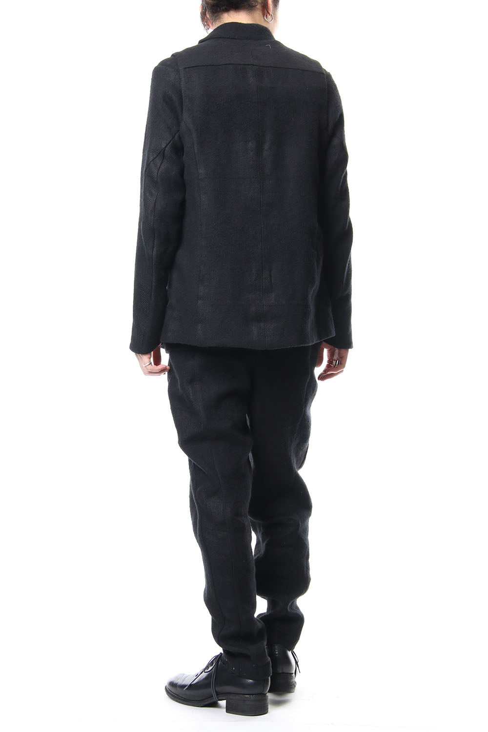 Vest camel / Linen shadow check