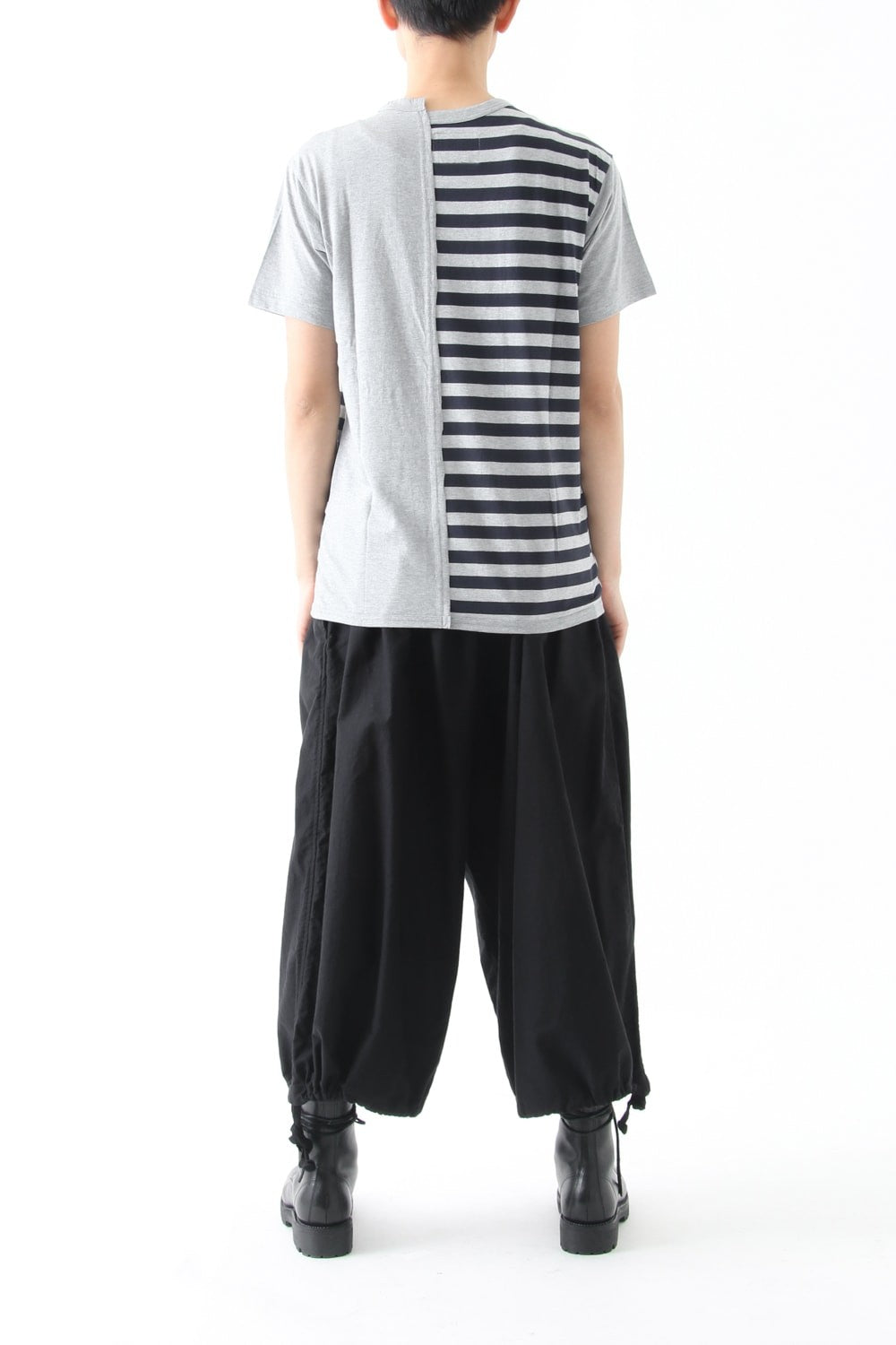 Vertical Switched Part T-Shirt