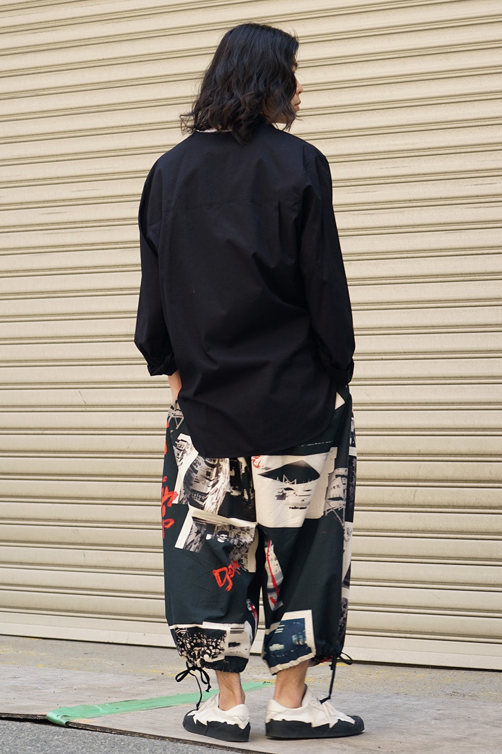 No Collar Long Sleeve Shirt