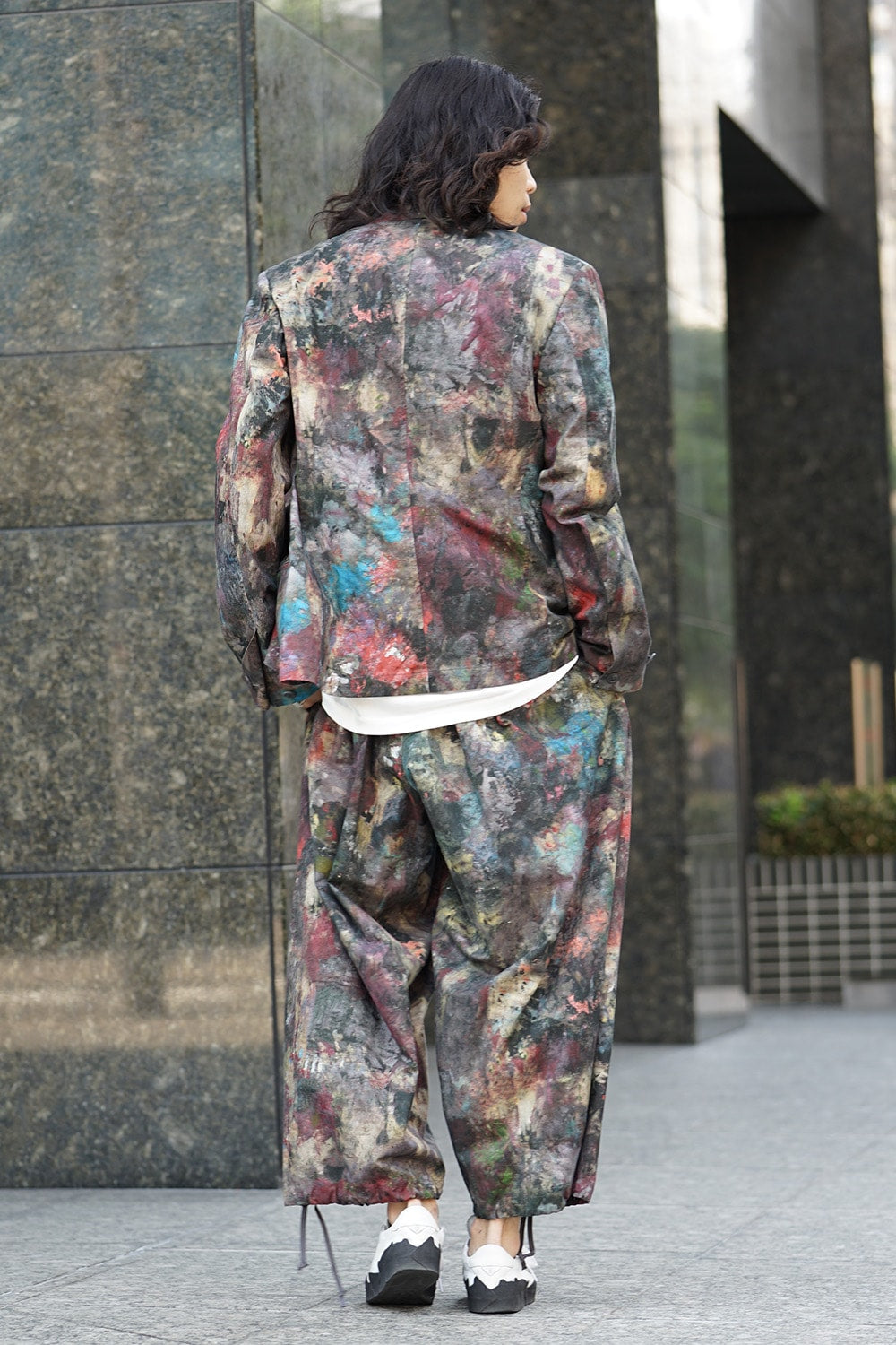 Paint Print Balloon Pants