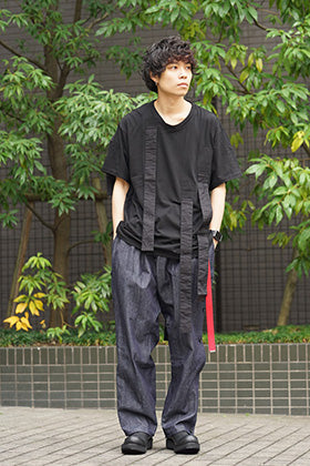 B Yohji Yamamoto 19SS Hang loop stop T-shirts Style