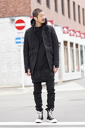 11 by Boris Bidjan Saberi 19SS Black Military blouson Style