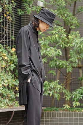 Yohji Yamamoto SS18 All Black Silk Material Style