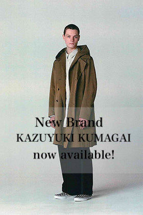 New Brand, KAZUYUKI KUMAGAI, now available!