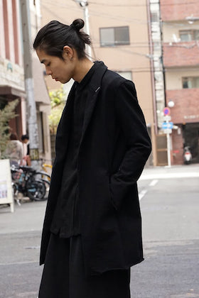 The Viridi-anne 18SS Hanging Inlay Long Jacket Style