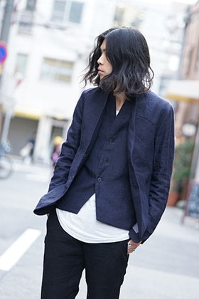 hannibal SS18 Navy Linen Jacket and Vest Style