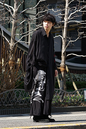 B Yohji Yamamoto 19SS BLACK SCANDAL Print Item Style