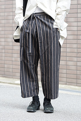 ZIGGY CHEN 19SS Striped Relax cropped pants Style