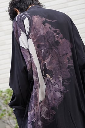 Yohji Yamamoto 19SS W Stand Back Print Coat Style