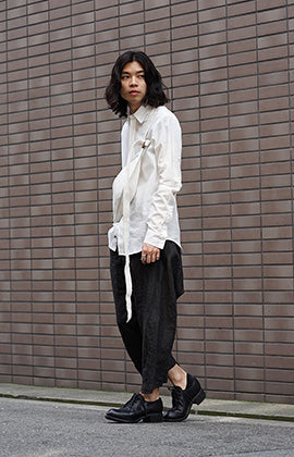 hannibal x individual sentiments 18SS Simple White Shirt Style