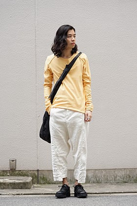 individual sentiments Nelfe Orange Long Sleeve T-shirt Style