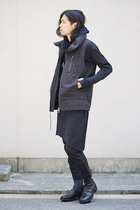The Viridi-anne 17-18AW Cotton Nylon Down Vest  Coordinate