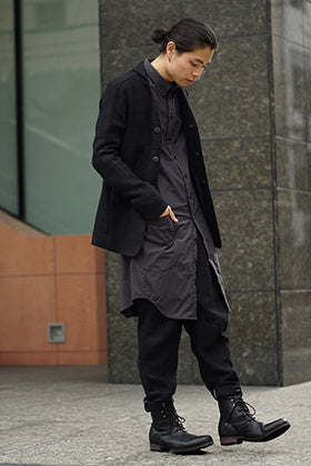 DEVOA 18-19AW Camel Linen Shadow Check Style