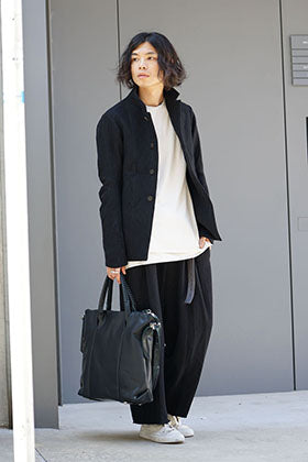 DEVOA 17-18aw Silk Linen Wool Stripe Style