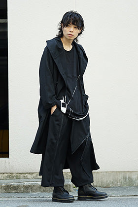 B Yohji Yamamoto Zip Design Coat and Pants Style