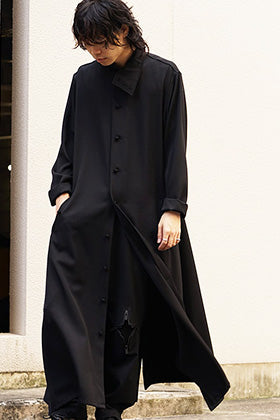 Yohji Yamamoto 18AW N-Stand hem slit long dress shirt Style