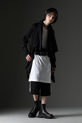 JULIUS 2023SS Monotone Draped Shirt Styling