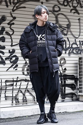 Y-3 × NILøS Down&freeze Black Winter styling!!