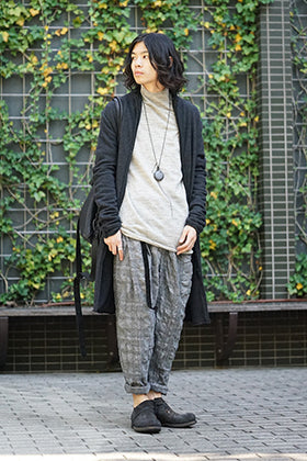 hannibal. Knitted Coat Filip Wool Slate Style