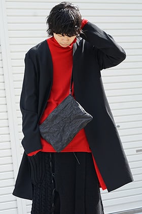 Yohji Yamamoto 18AW No Collar Jacket Wrinkled Gabardine Style