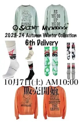 [販売予告] ©️SAINT M×××××× 2023-24AWコレクション 6thデリバリー 10/7(土) 午前10時より販売開始！