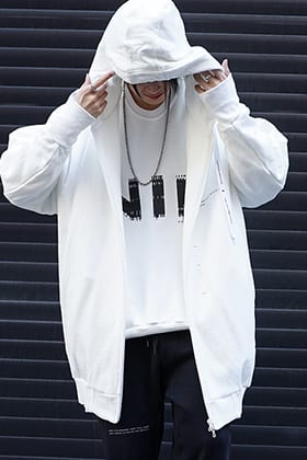 NILøS White Hoodie Relax Styling !!