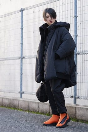 NILøS Balloon Down Hoodie 19aw Styling !!
