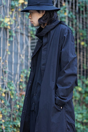 Yohji Yamamoto SS18 Dyed Coat with Stole Style