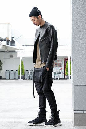 .LOGY kyoto The Viridi-anne【 LEATHER RIDERS 】GATHER JOGGER PANTS STYLING!!!