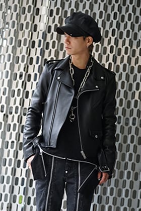 JOHN LAWRENCE SULLIVAN Black&Silver ZIP Design Styling !!