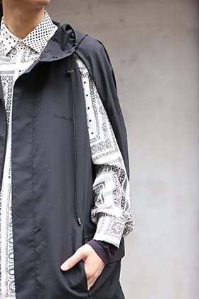 GalaabenD 20SS Military Coat x Bandana print Long shirt Styling