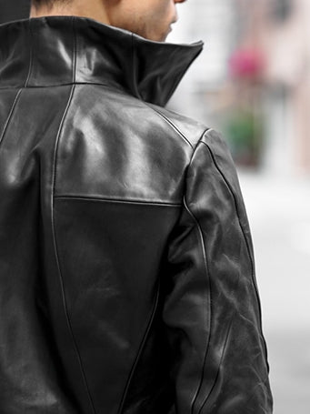 DEVOA 17SS High Neck Jacket GUIDI Calf Leather