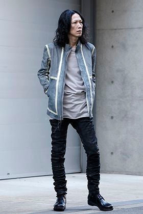 Boris Bidjan Saberi Spray Dye Reversible Leather Jacket Style