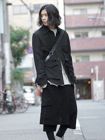 Song for the Mute 4 Pocket Square Jacket and Bucket Shorts w Skirt Styling