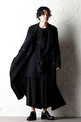 Yohji Yamamoto - ヨウジヤマモト Tuxedo Peaked Long dress Style