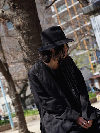 Yohji Yamamoto Cotton Fedora Hat
