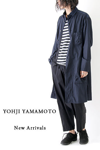 Yohji Yamamoto SS17 Wide Spread Long Shirt &amp; Sarouel Switched Parts Pants arrivals