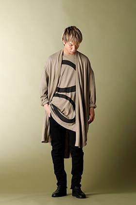 JULIUS "Long cardigan" SAND Styling!!