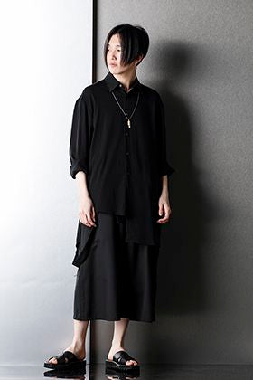 Ground Y Asymmetric Shirt Spring Summer Black Styling!