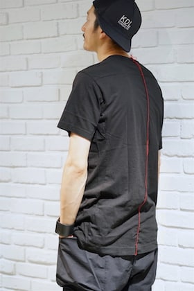 The Viridi-anne [ Back Center Coloring Stitching TEE Styling ]